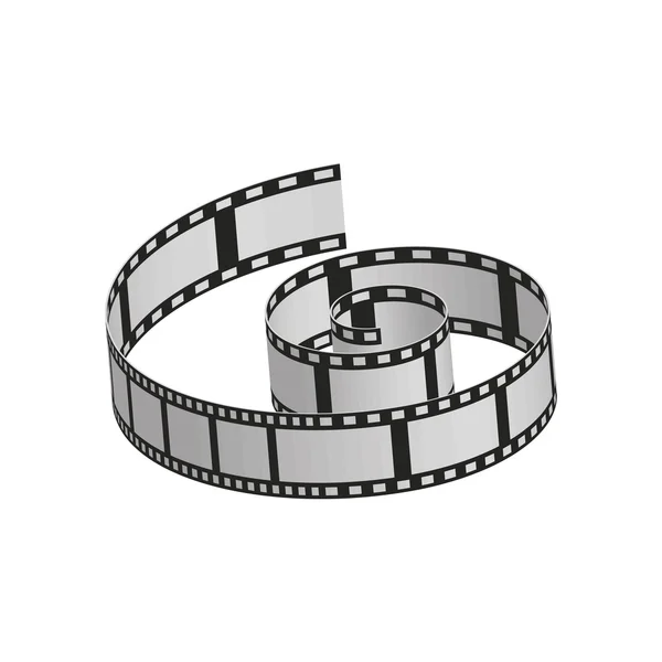 Film strip film icona del cinema. Grafico vettoriale — Vettoriale Stock