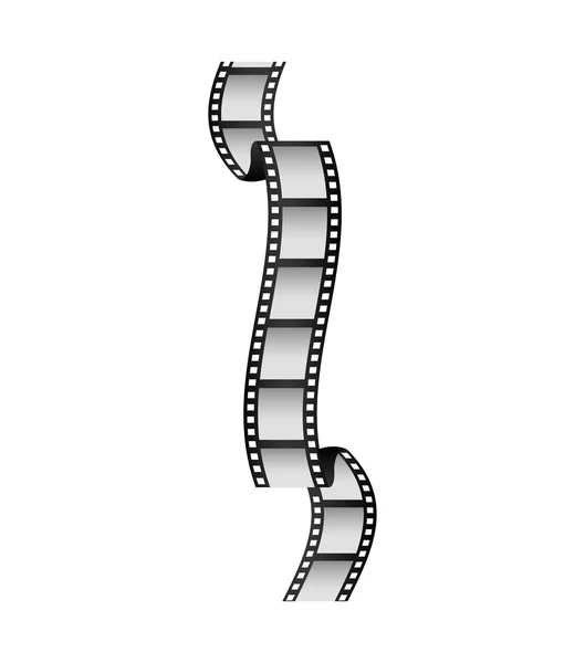 Film strip bioscoop filmpictogram. Vectorafbeelding — Stockvector