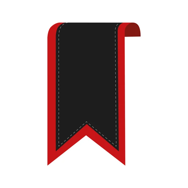 Icono de la bandera de la etiqueta de cinta. Gráfico vectorial — Vector de stock