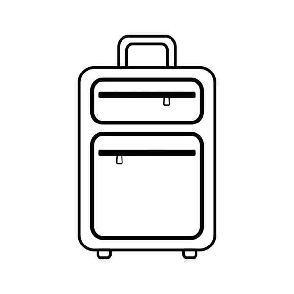 Taschengepäck Reisesymbol. Vektorgrafik — Stockvektor