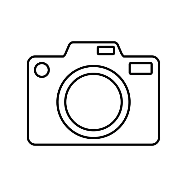 Ícone de fotografia de dispositivo de câmera. Gráfico vetorial — Vetor de Stock