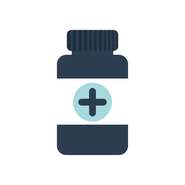 Medicine jar medical health care icon. Vector graphic — Stock Vector