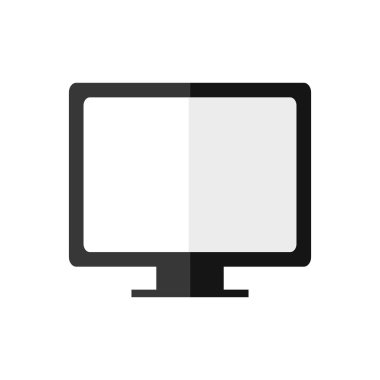 TV televizyon gadget teknoloji simgesi. Vektör grafiği