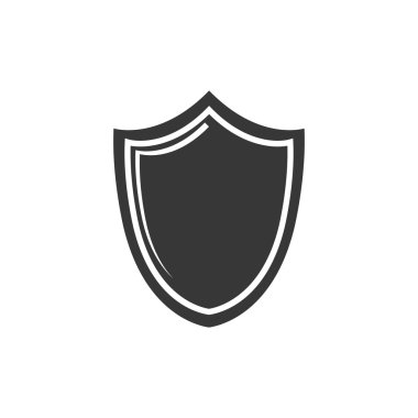 kalkan güvenlik sistemi koruma simgesi. Vektör grafiği