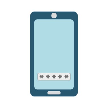 akıllı telefon kodu güvenlik sistem kutsal kişilerin resmi. Vektör grafiği