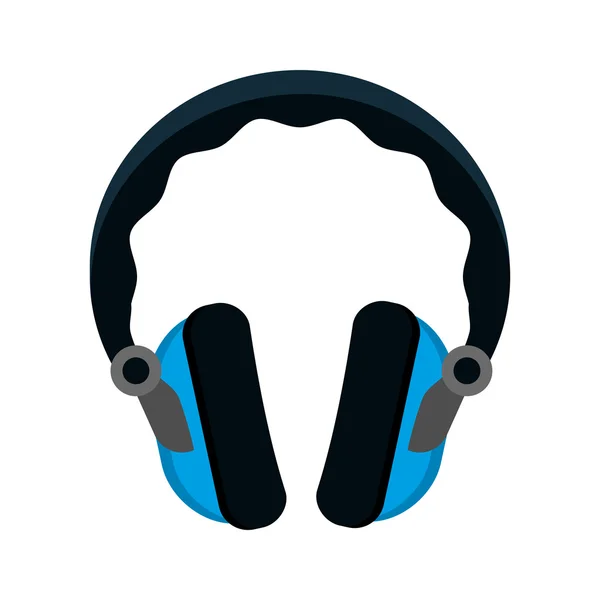 Icône de l'appareil de musique casque. Graphique vectoriel — Image vectorielle