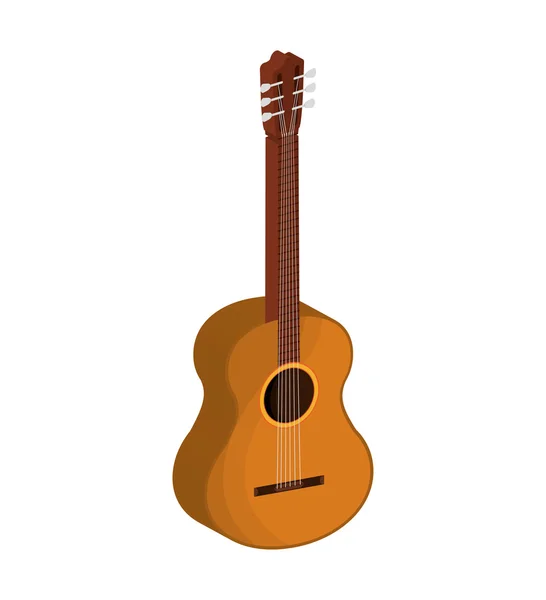 Gitar instrumen musik ikon. Grafik vektor - Stok Vektor