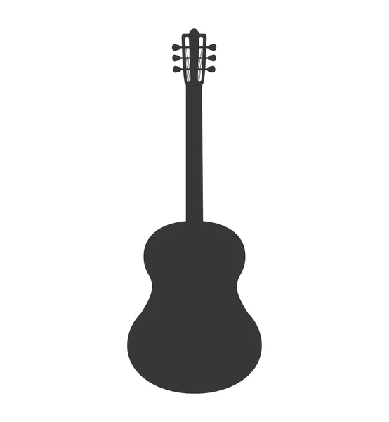 Ícone de música instrumento de guitarra. Gráfico vetorial — Vetor de Stock
