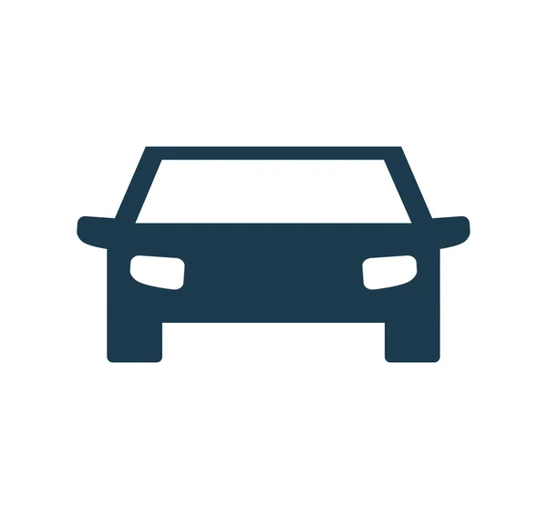 Auto-blaues Auto-Transport-Symbol. Vektorgrafik — Stockvektor