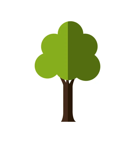 Baum pflanze eco nature green icon. Vektorgrafik — Stockvektor