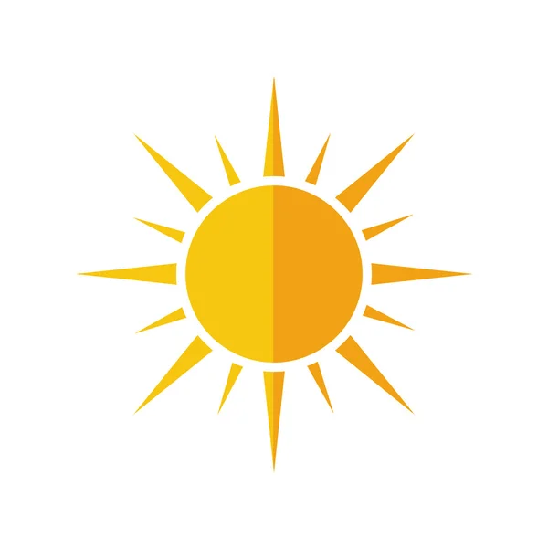 Sole sole sole astratto icona del sole. Grafico vettoriale — Vettoriale Stock
