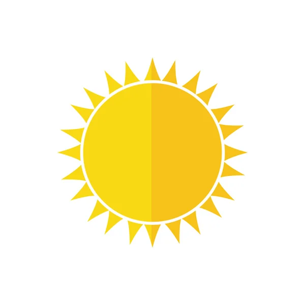 Zonnige zon abstracte sunshine pictogram. Vectorafbeelding — Stockvector