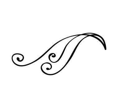 Dekorasyon siyah süsleme kartı simgesi. Vektör grafiği