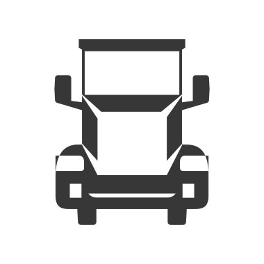 kamyon taşımacılığı teslim simgesi. Vektör grafiği