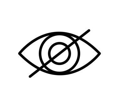 göz göz Vizyon Optik simgesini. Vektör grafiği