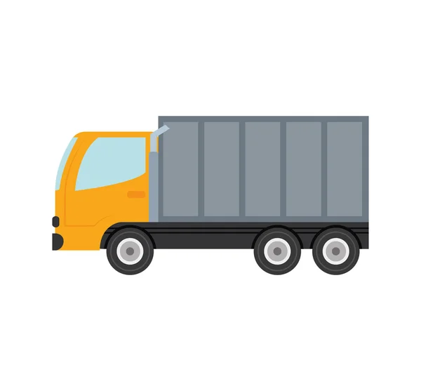 Truck container transport levering pictogram. Vectorafbeelding — Stockvector