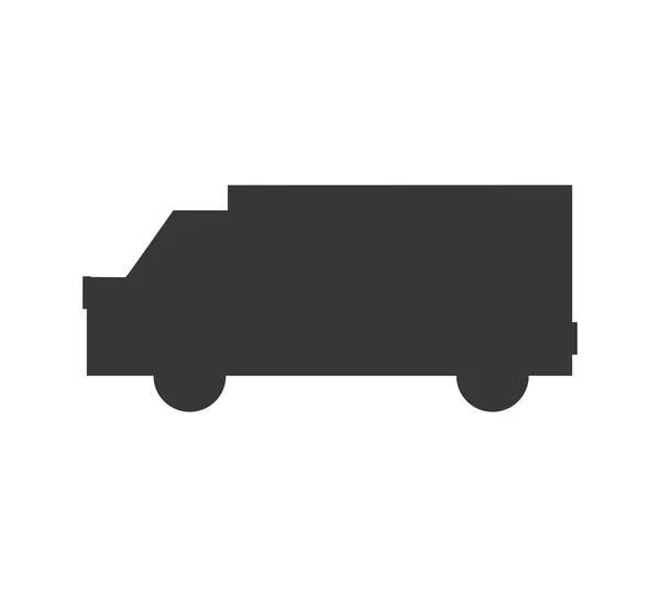 Camión transporte entrega icono. Gráfico vectorial — Vector de stock