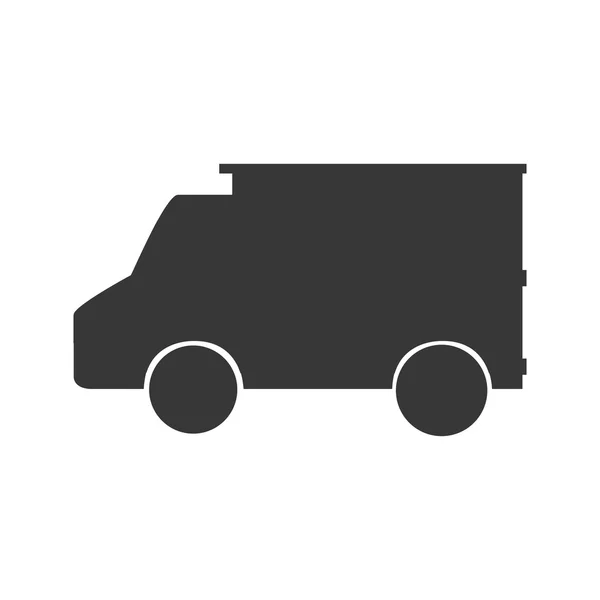 Icona di consegna trasporto camion. Grafico vettoriale — Vettoriale Stock