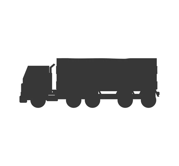 LKW Transport Delivery Ikone. Vektorgrafik — Stockvektor