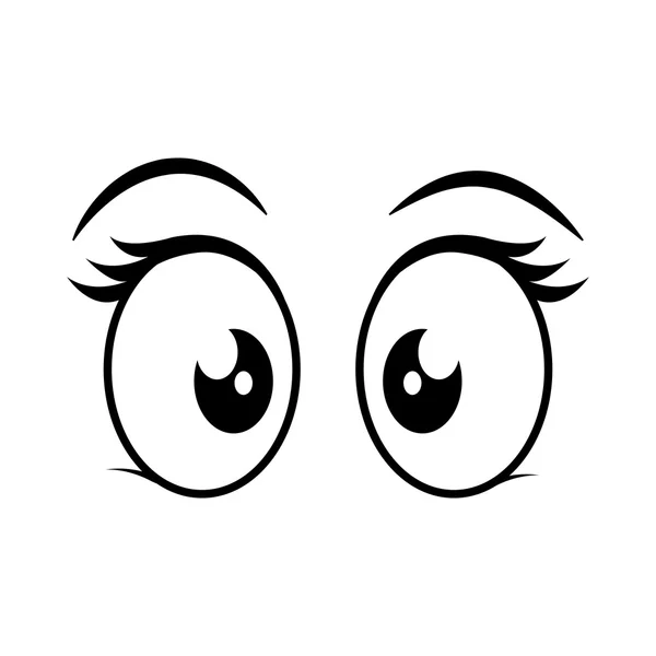 Ojo femenino ver la visión icono óptico. Gráfico vectorial — Vector de stock