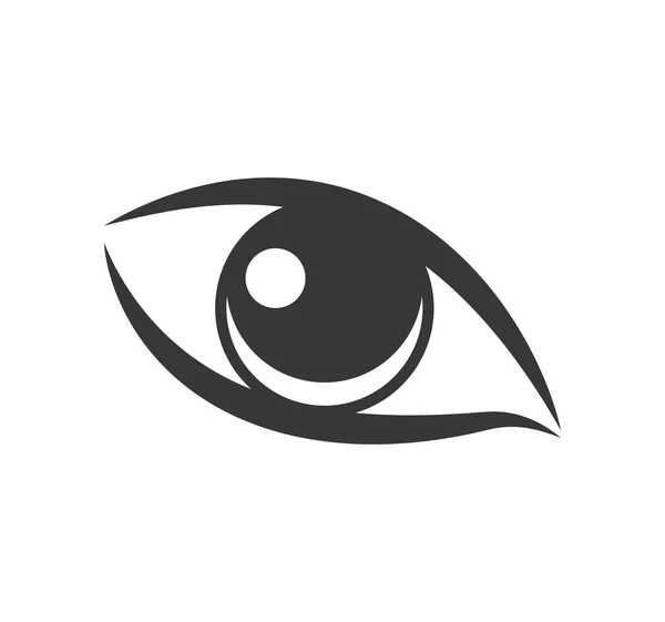Eye Look Vision optisches Symbol. Vektorgrafik — Stockvektor
