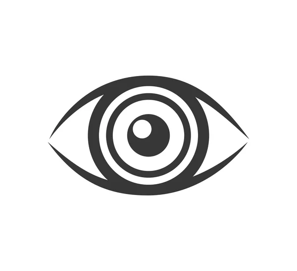 Titta vision optiska ögonikonen. Vektorgrafik — Stock vektor