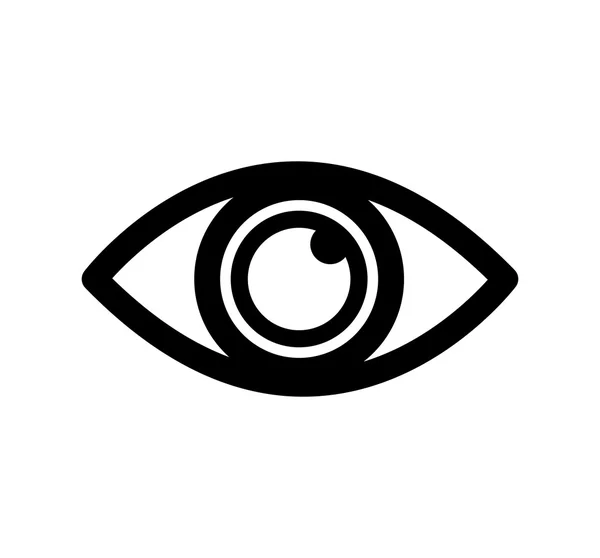 Oči vypadají vize optcal ikonu. Vektorové grafiky — Stockový vektor