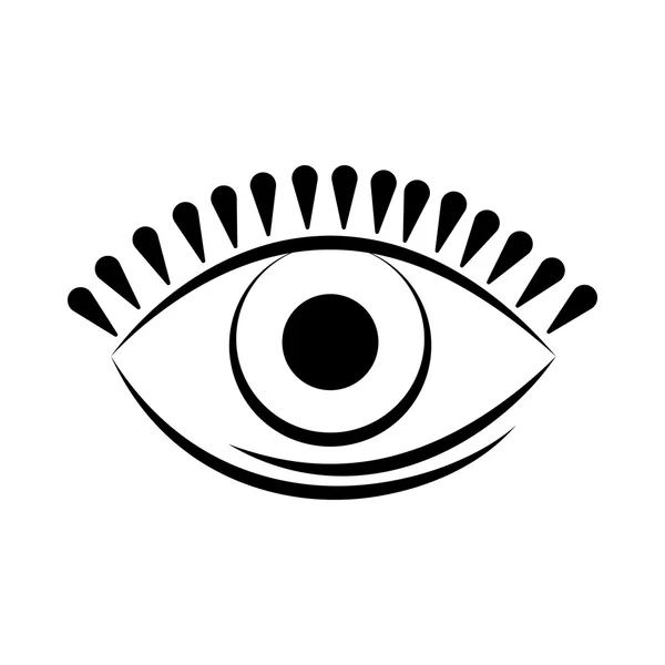 Глаз смотреть зрение optcal значок. Векторная графика — стоковый вектор