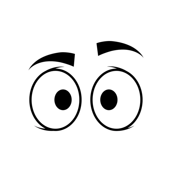 Eye surprised look vision optical  icon. Vector graphic — Stock Vector