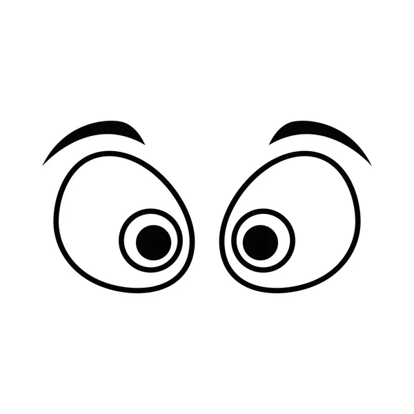 Eye crazy look vision optical  icon. Vector graphic — Stock Vector