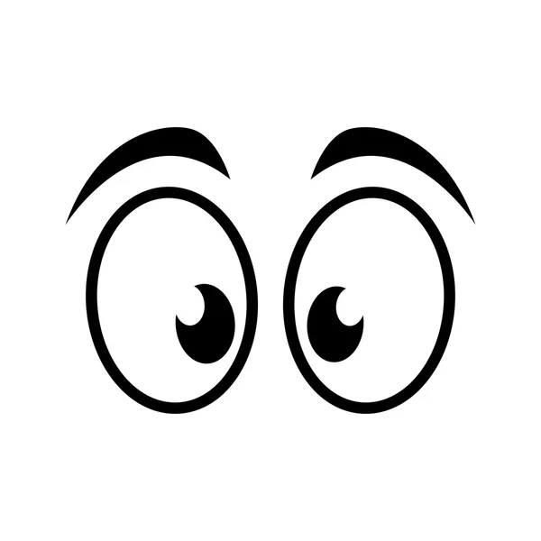 Eye surprised look vision optical  icon. Vector graphic — Stock Vector