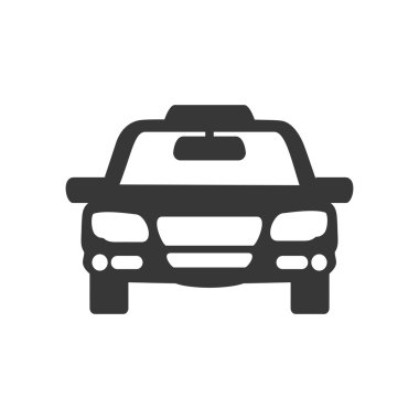 Taksi taşımacılığı otomatik simgesi. Vektör grafiği