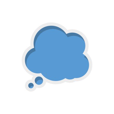 kabarcık ileti iletişim simgesi. Vektör grafiği