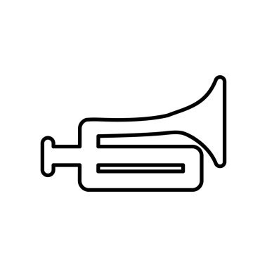 saksafon araç müzik simgesi. Vektör grafiği