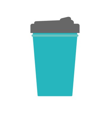 şişe su sağlıklı yaşam simgesi. Vektör grafiği