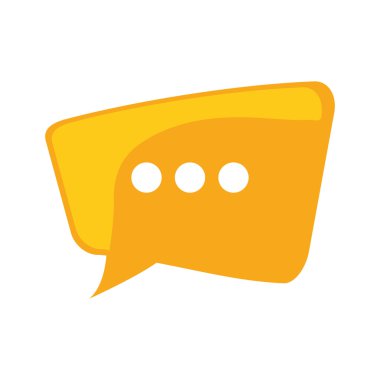 kabarcık ileti iletişim sohbet simgesi. Vektör grafiği