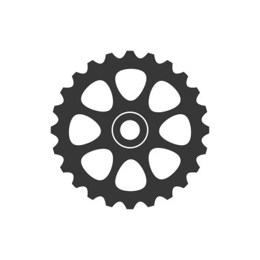 COG dişli makine bölümü simgesi. Vektör grafiği