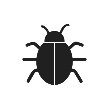 böcek böcek enfeksiyon parazit simgesini. Vektör grafiği