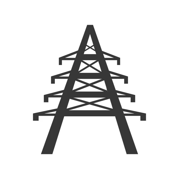 Torre de energía de energía icono de la tecnología. Gráfico vectorial — Archivo Imágenes Vectoriales