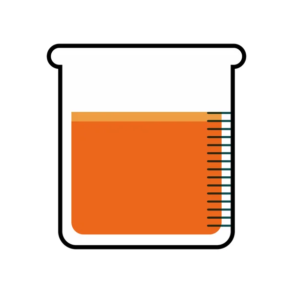 Flask laboratory science icon. Vector graphic — Stock Vector