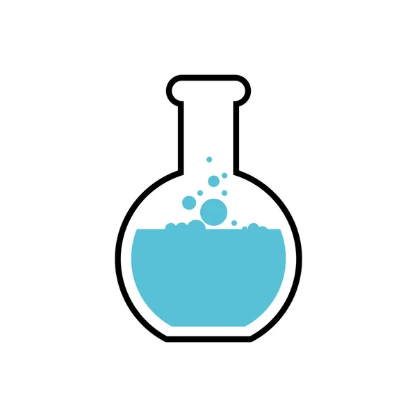 Frasco icono de ciencia de laboratorio. Gráfico vectorial — Vector de stock