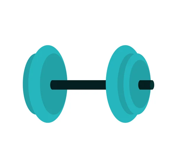 Gewicht fitness gezonde levensstijl pictogram. Vectorafbeelding — Stockvector