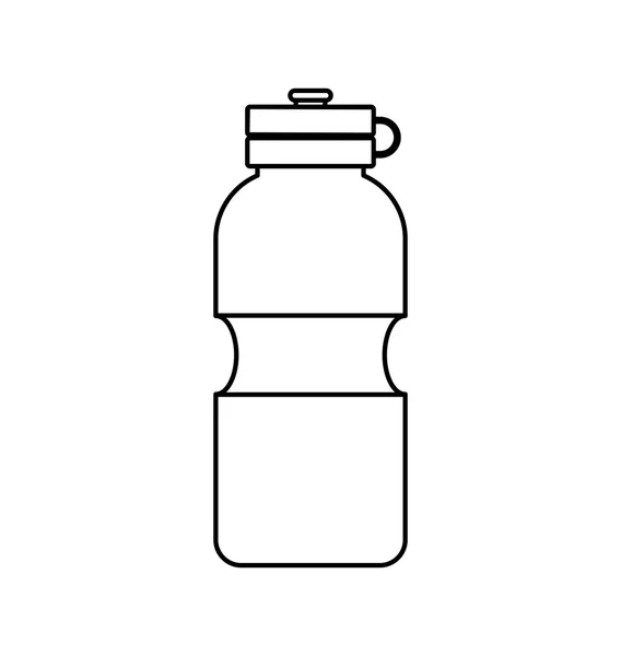 Fles water gezonde levensstijl pictogram. Vectorafbeelding — Stockvector