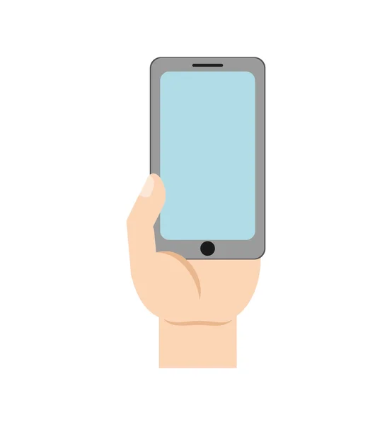 Smartphone gadget het pictogram weergegeven. Vectorafbeelding — Stockvector