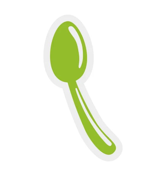 勺子健康食品图标。矢量图形 — 图库矢量图片