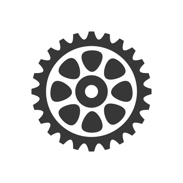 Cog gear machine part icon. Vector graphic — Stock Vector