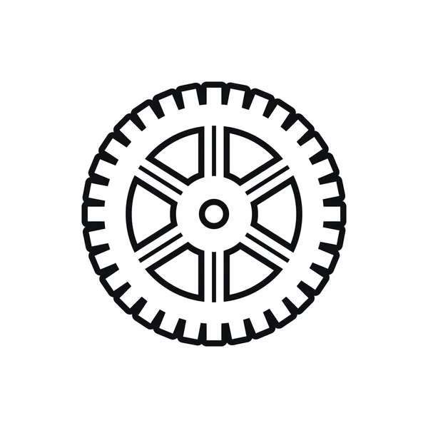 Kogge versnelling machine deel-symbool. Vectorafbeelding — Stockvector