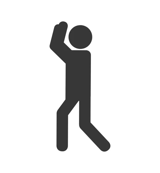 Piktogramm Person Person Figur Symbol. Vektorgrafik — Stockvektor