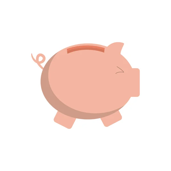 Piggy geld financiële item. Vectorafbeelding — Stockvector