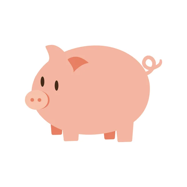 Piggy pengar finansiella objekt. Vektorgrafik — Stock vektor